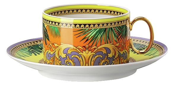 Чашка с блюдцем 200 мл., Versace JUNGLE ANIMALIER арт. 19335-403715-14640
