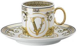 Чашка с блюдцем для эспрессо, 90 мл., Versace VIRTUS GALA арт. 19335-403730-14715 Чашка с блюдцем для эспрессо, 90 мл., Versace VIRTUS GALA арт. 19335-403730-14715
