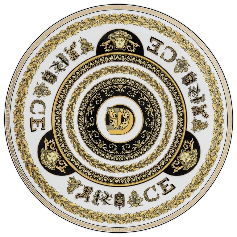 Тарелка подстановочная 33 см., Versace VIRTUS ALPHABET арт. 19335-403734-10263