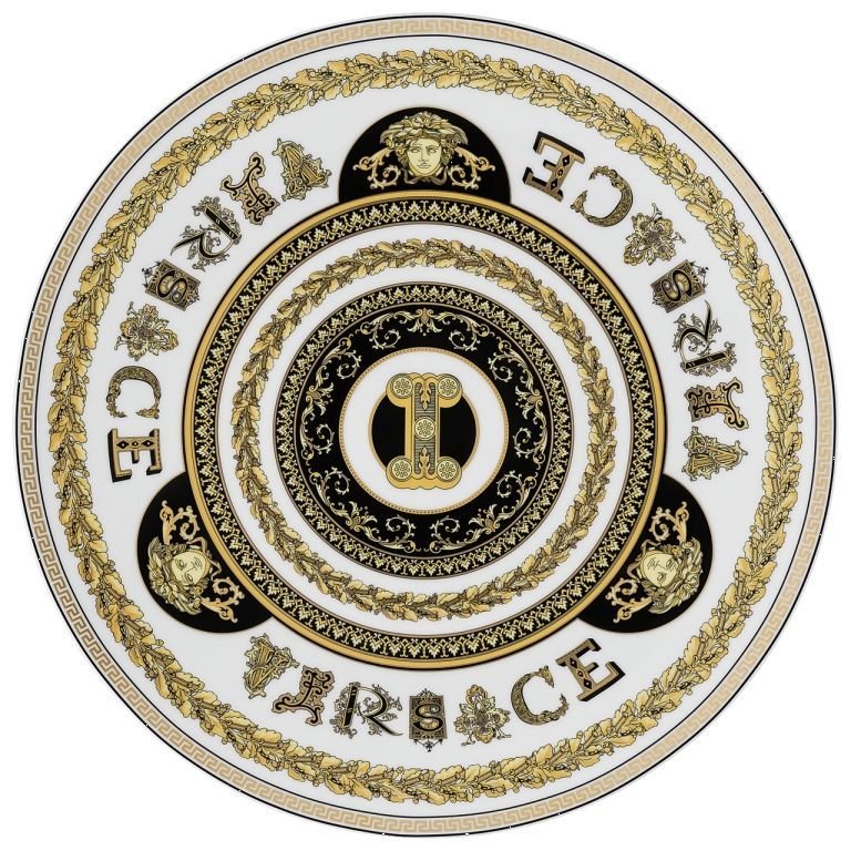 Тарелка подстановочная 33 см., Versace VIRTUS ALPHABET арт. 19335-403739-10263