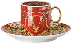 Чашка с блюдцем для эспрессо, 90 мл., Versace VIRTUS HOLIDAY арт. 19335-409949-14715 Чашка с блюдцем для эспрессо, 90 мл., Versace VIRTUS HOLIDAY арт. 19335-409949-14715