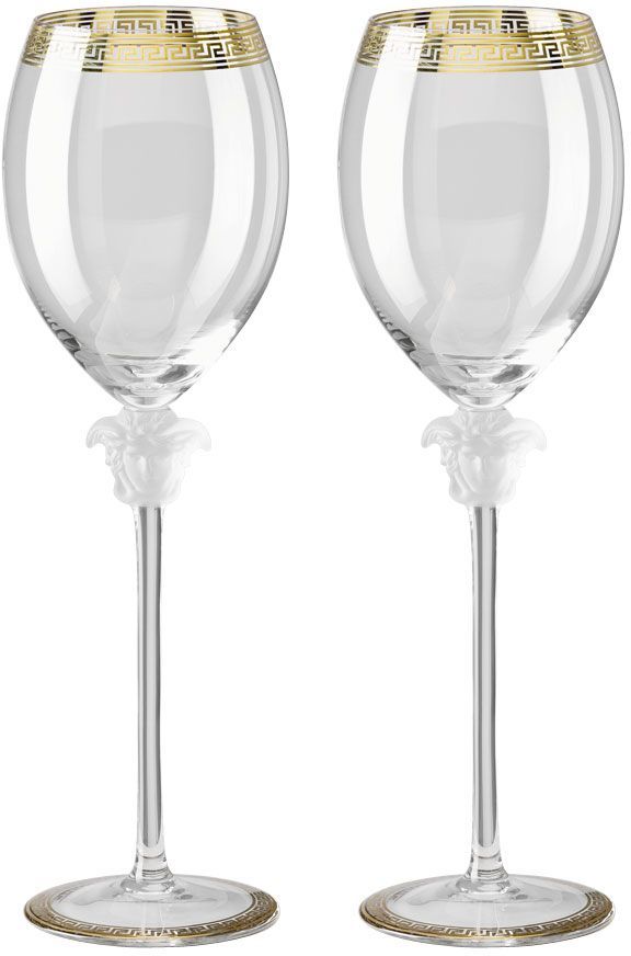 Бокал для красного вина 476 мл., Versace CRYSTAL MEDUSA D'OR арт. 20665-110300-40400