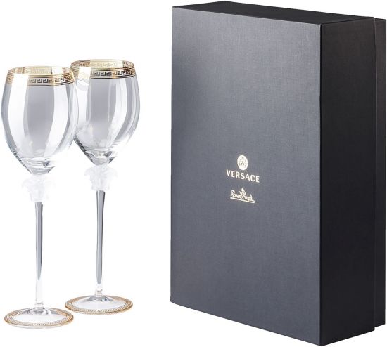 Бокал для красного вина 480 мл., набор 2 шт., Versace CRYSTAL MEDUSA D'OR арт. 20665-110300-48802 Бокал для красного вина 480 мл., набор 2 шт., Versace CRYSTAL MEDUSA D'OR арт. 20665-110300-48802