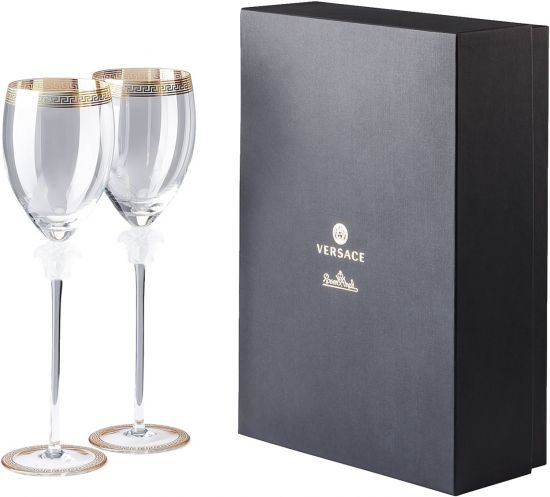 Бокал для воды 474 мл., набор 2 шт., Versace CRYSTAL MEDUSA D'OR арт. 20665-110300-48814 Бокал для воды 474 мл., набор 2 шт., Versace CRYSTAL MEDUSA D'OR арт. 20665-110300-48814