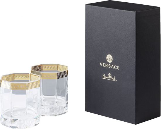 Бокал для виски  набор 2 шт., Versace CRYSTAL MEDUSA D'OR арт. 20665-110300-48870 Бокал для виски  набор 2 шт., Versace CRYSTAL MEDUSA D'OR арт. 20665-110300-48870