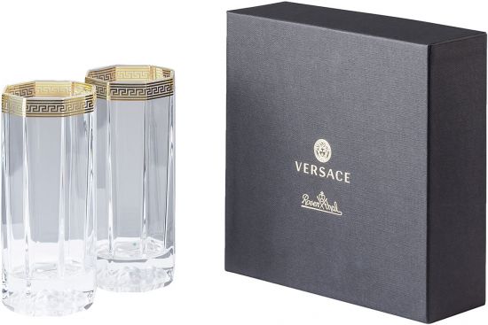 Набор стаканов 2 шт., Versace CRYSTAL MEDUSA D'OR арт. 20665-110300-48874 Набор стаканов 2 шт., Versace CRYSTAL MEDUSA D'OR арт. 20665-110300-48874