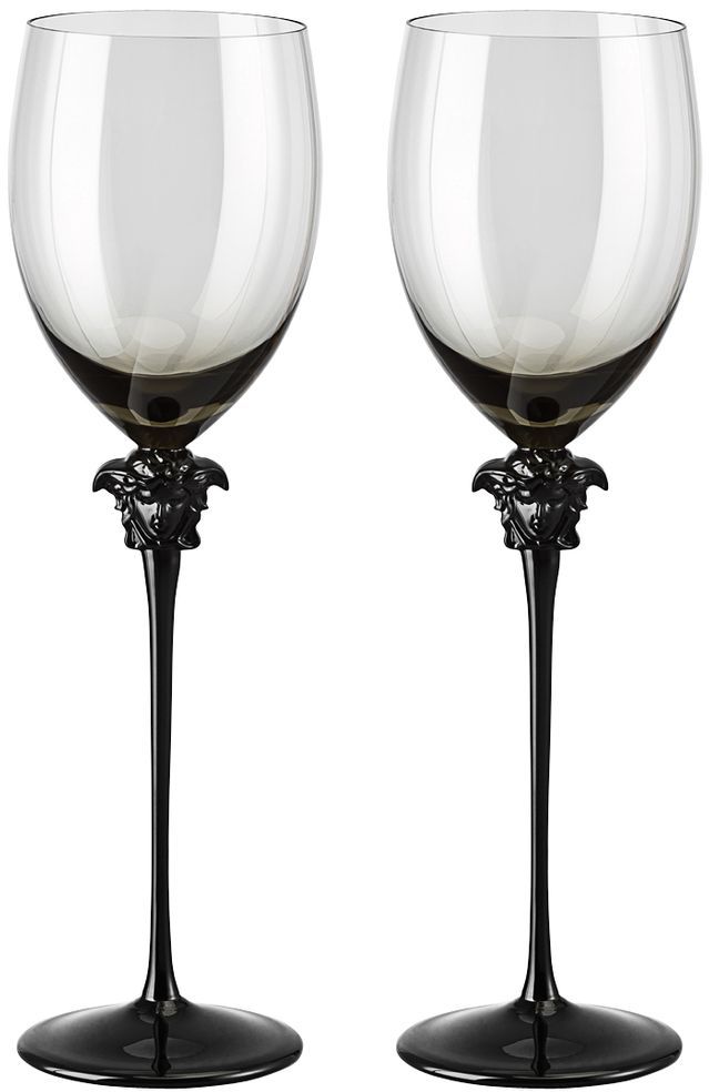 Бокал для красного вина 476 мл., набор 2 шт., Versace CRYSTAL MEDUSA HAZE арт. 20665-321392-48802