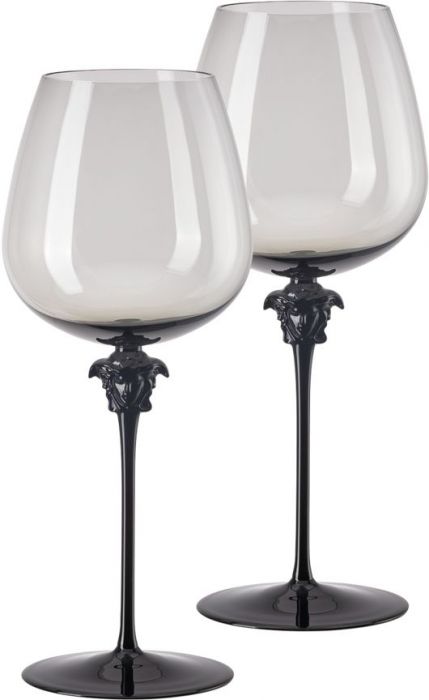 Набор бокалов под бугрундское 2 шт., Versace CRYSTAL MEDUSA HAZE арт. 20665-321392-48926 Набор бокалов под бугрундское 2 шт., Versace CRYSTAL MEDUSA HAZE арт. 20665-321392-48926