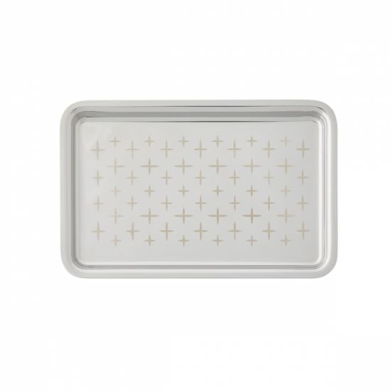 Прямоугольный поднос 22х14 см,NEWPORT TWIST, 244094, DEGRENNE