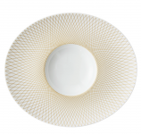 Тарелка глубокая "Шляпа" овальная Д 32х27 см., Graphique classique, золотая, DEGRENNE, арт. 246114 Тарелка глубокая "Шляпа" овальная Д 32х27 см., Graphique classique, золотая, DEGRENNE, арт. 246114