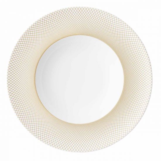 Тарелка  для пасты Д 29,5 см., Graphique classique, золотая, DEGRENNE, арт. 246115