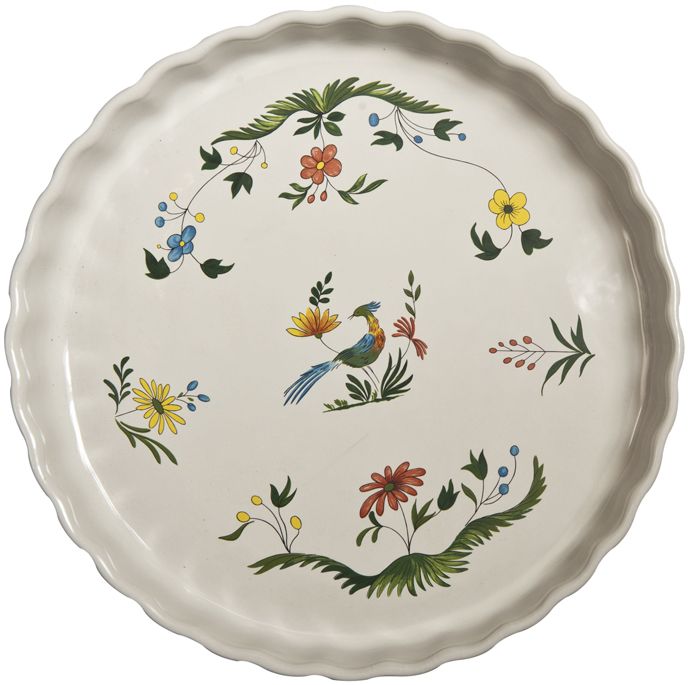 Блюдо для выпечки круглое 27 X 24 X 6 см,, "Райские птицы" OISEAUX DE PARADIS