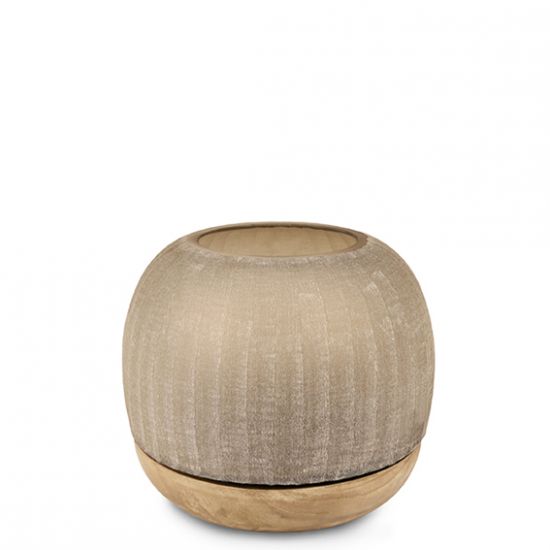 NAMSAM ПОДСВЕЧНИК GUAXS  L, ЦВЕТ: ПЛАТАН/ДЫМЧАТОСЕРЫЙ 5116GY NAMSAM ПОДСВЕЧНИК GUAXS  L, ЦВЕТ: ПЛАТАН/ДЫМЧАТОСЕРЫЙ 5116GY