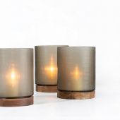 ARAN ПОДСВЕЧНИК GUAXS  L, ЦВЕТ: ОРЕХ/ДЫМЧАТОСЕРЫЙ 5124GY ARAN ПОДСВЕЧНИК GUAXS  L, ЦВЕТ: ОРЕХ/ДЫМЧАТОСЕРЫЙ 5124GY