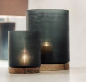 ARAN ПОДСВЕЧНИК GUAXS  XL, ЦВЕТ: ОРЕХ/ТЕМНЫЙ ИНДИГО(СИНИЙ) 5125DI ARAN ПОДСВЕЧНИК GUAXS  XL, ЦВЕТ: ОРЕХ/ТЕМНЫЙ ИНДИГО(СИНИЙ) 5125DI