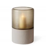 Ваза Guaxs MUMBAI LANTERN L, 41см.,,base sandstone / glass smokegreyарт.:: 5129GY Ваза Guaxs MUMBAI LANTERN L, 41см.,,base sandstone / glass smokegreyарт.:: 5129GY