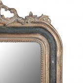 Зеркало французское , классическое , настенное, черное с золочением, 87х144 см., Арт. 5728