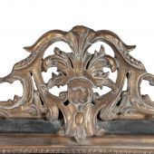 Зеркало французское , классическое , настенное, черное с золочением, 87х144 см., Арт. 5728