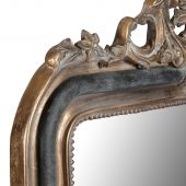 Зеркало французское , классическое , настенное, черное с золочением, 87х144 см., Арт. 5728
