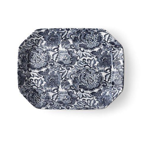 Большое блюдо Faded Peony Indigo 33,3 х 25,4 см Ralph Lauren Home Большое блюдо Faded Peony Indigo 33,3 х 25,4 см Ralph Lauren Home