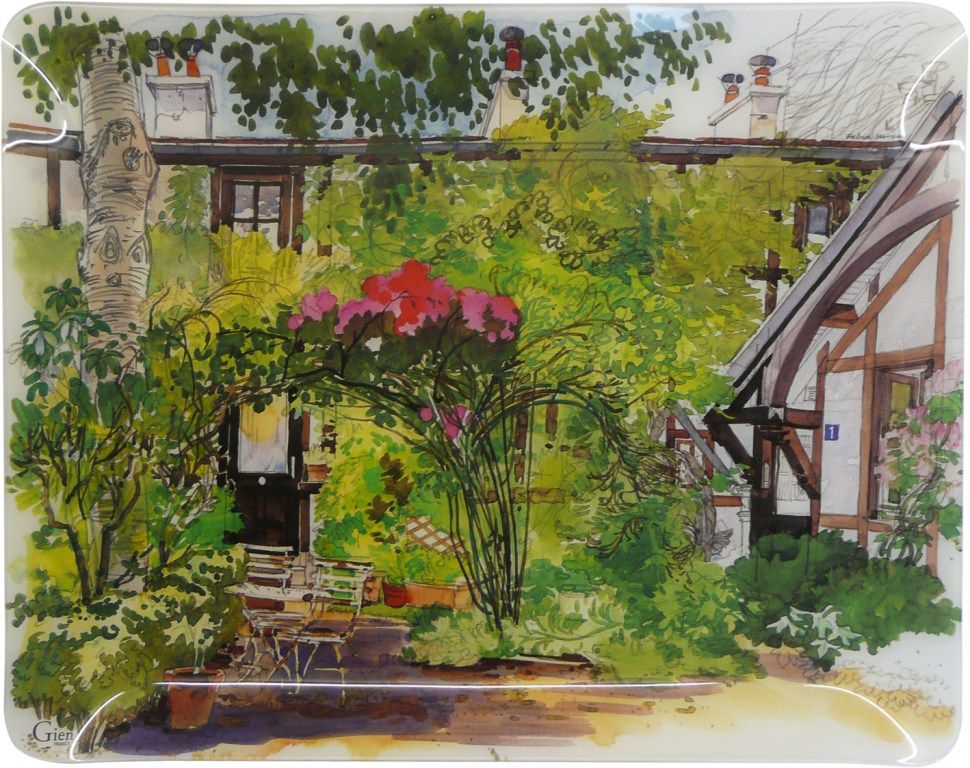 Поднос из акрила 46,4 X 36,4 см., PARIS A GIVERNY GIEN