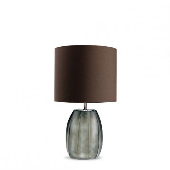 НАСТОЛЬНАЯ ЛАМПА GUAXS KOONAM M TABLELAMP, ЦВЕТ ИНДИГО(СИНИЙ)/ДЫМЧАТО-СЕРЫЙ, ЦВЕТ АБАЖУРА СЕРЫЙ 9535INGY-GR