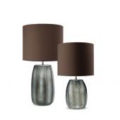 НАСТОЛЬНАЯ ЛАМПА GUAXS KOONAM M TABLELAMP, ЦВЕТ ИНДИГО(СИНИЙ)/ДЫМЧАТО-СЕРЫЙ, ЦВЕТ АБАЖУРА СЕРЫЙ 9535INGY-GR