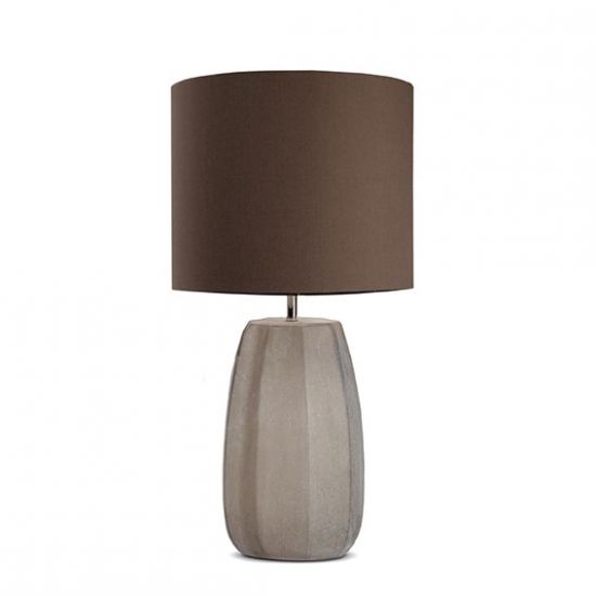 НАСТОЛЬНАЯ ЛАМПА GUAXS KOONAM L TABLELAMP, ЦВЕТ ДЫМЧАТО-СЕРЫЙ, ЦВЕТ АБАЖУРА СЕРЫЙ 9536GY-GR