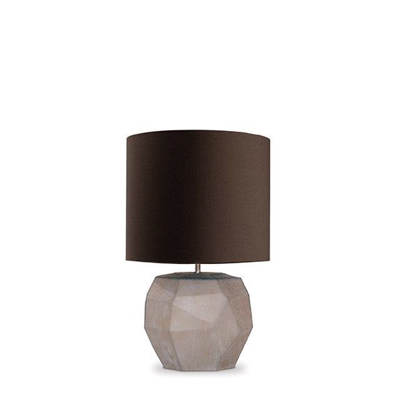 НАСТОЛЬНАЯ ЛАМПА GUAXS CUBISTIC ROUND TABLELAMP, ЦВЕТ ДЫМЧАТО-СЕРЫЙ, ЦВЕТ АБАЖУРА СЕРЫЙ 9537GY-GR