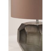 НАСТОЛЬНАЯ ЛАМПА GUAXS CUBISTIC ROUND TABLELAMP, ЦВЕТ ИНДИГО(СИНИЙ)/ДЫМЧАТО-СЕРЫЙ, ЦВЕТ АБАЖУРА СЕРЫЙ 9537INGY-GR