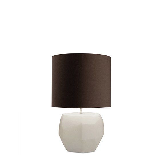 НАСТОЛЬНАЯ ЛАМПА GUAXS CUBISTIC ROUND TABLELAMP, ЦВЕТ ОПАЛ, ЦВЕТ АБАЖУРА СЕРЫЙ 9537OP-GR