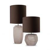 НАСТОЛЬНАЯ ЛАМПА GUAXS CUBISTIC TALL TABLELAMP, ЦВЕТ ДЫМЧАТО-СЕРЫЙ, ЦВЕТ АБАЖУРА СЕРЫЙ 9538GY-GR