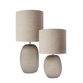 НАСТОЛЬНАЯ ЛАМПА GUAXS PATARA TALL TABLELAMP, ЦВЕТ ДЫМЧАТО-СЕРЫЙ, ЦВЕТ АБАЖУРА ЛЬНЯНОЙ 9547GY-LO