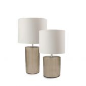 НАСТОЛЬНАЯ ЛАМПА GUAXS OMAR M TABLELAMP, ЦВЕТ ДЫМЧАТО-СЕРЫЙ, ЦВЕТ АБАЖУРА БЕЛЫЙ/СВЕТЛЫЙ 9548GY-OW