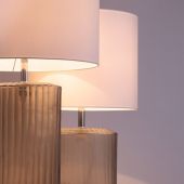 НАСТОЛЬНАЯ ЛАМПА GUAXS OMAR M TABLELAMP, ЦВЕТ ДЫМЧАТО-СЕРЫЙ, ЦВЕТ АБАЖУРА БЕЛЫЙ/СВЕТЛЫЙ 9548GY-OW
