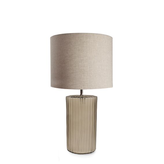 НАСТОЛЬНАЯ ЛАМПА GUAXS OMAR L TABLELAMP, ЦВЕТ ДЫМЧАТО-СЕРЫЙ, ЦВЕТ АБАЖУРА ЛЬНЯНОЙ 9549GY-LO