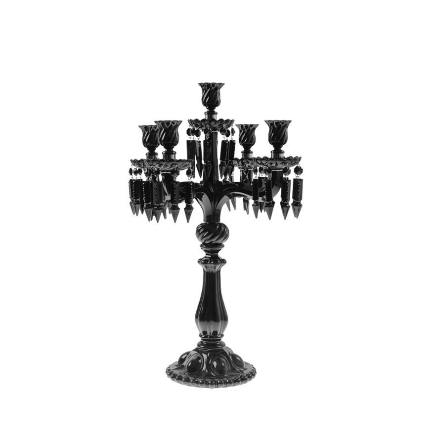 ПОДСВЕЧНИК CANDLE STICK 0094 BLACK, АРТИКУЛ 964-0094-black, VILLA LUMI