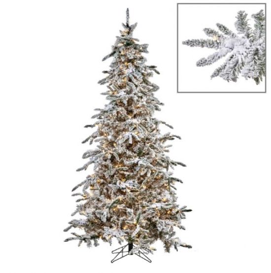 Елка заснеженная с подсветкой Goodwill 360см, 1250 LED, Зеленый, Белый