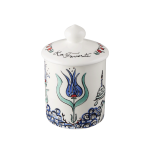 Свеча в керамической банке с крышкой В 14 см., LA FAVORITE, GIEN