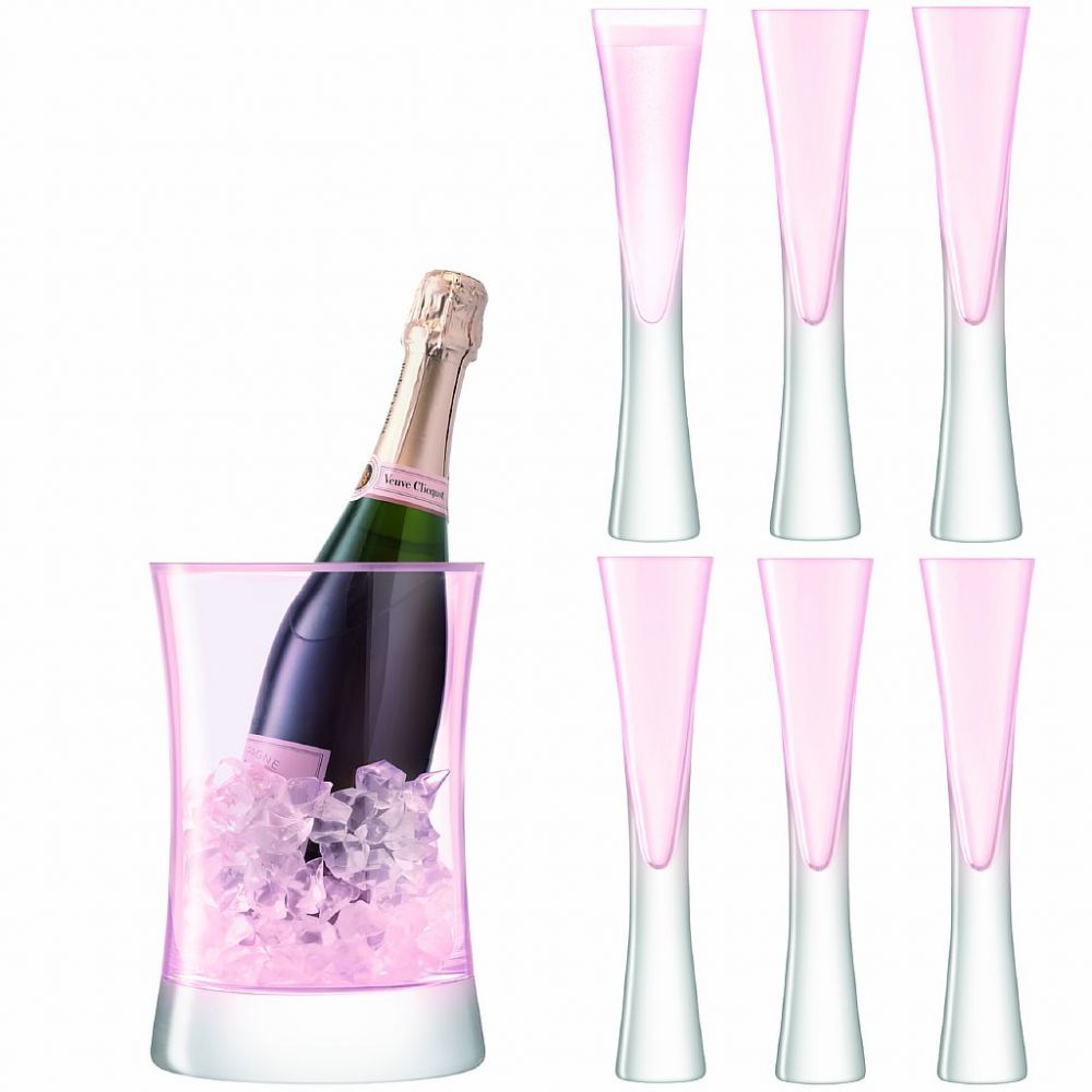 Набор для шампанского Moya малый, розовый, 7 пред., LSA International, арт.:G1372-00-436