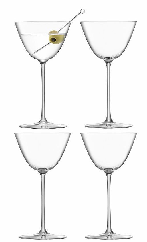 Набор бокалов для мартини  4 шт  Borough, 195 мл, BG08 LSA, арт.:G1619-07-301