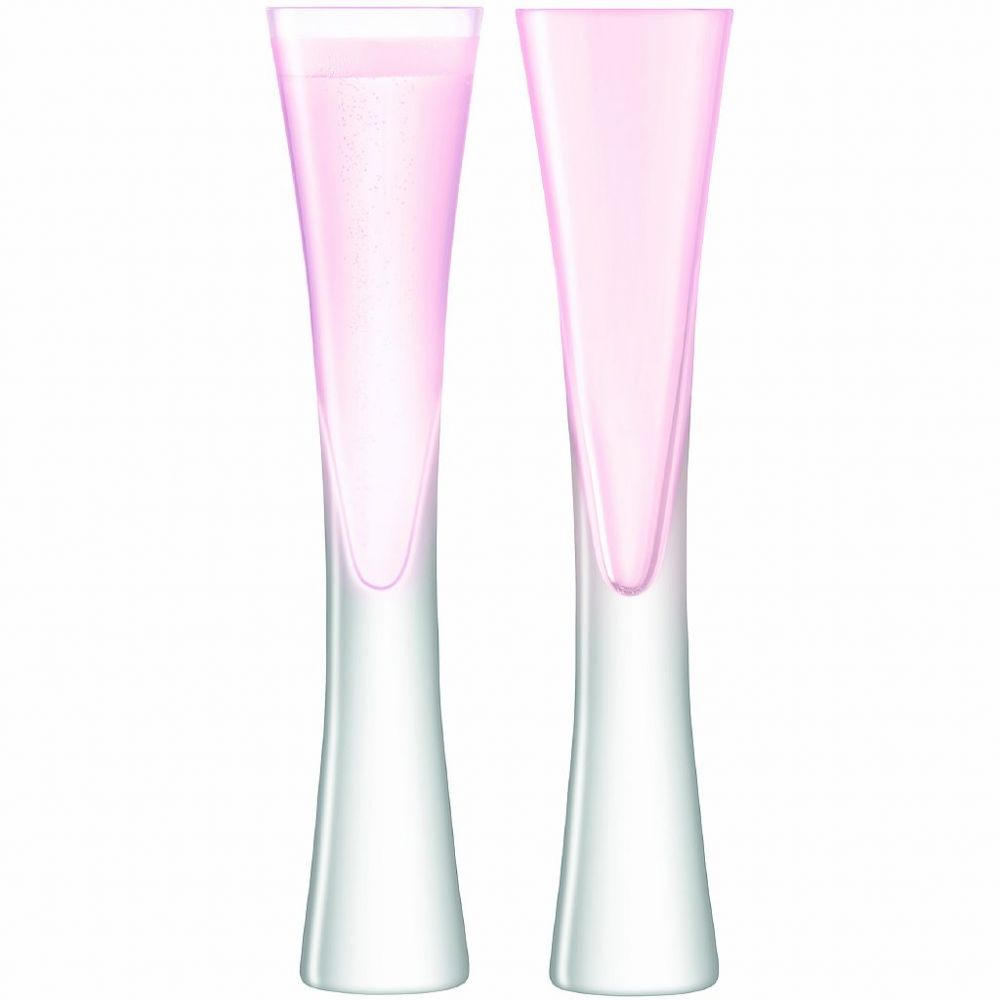 Набор бокалов для шампанского Moya, 2 шт, 170 мл, розовый, LSA International, арт.:G474-04-436