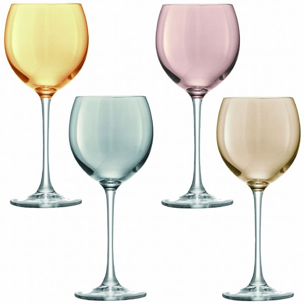 Набор бокалов для вина Polka, 400 мл, разноцветный, 4 шт., PZ09 LSA, арт.: G932-14-960