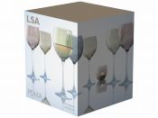 Набор бокалов для вина Polka, 400 мл, разноцветный, 4 шт., PZ09 LSA, арт.: G932-14-960 Набор бокалов для вина Polka, 400 мл, разноцветный, 4 шт., PZ09 LSA, арт.: G932-14-960