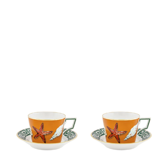 Чайный набор на 2 персоны, набор 4 пердмета,IL VIAGGIO DI NETTUNO, Ginori