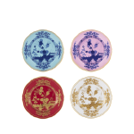 Тарелка десертная 21 см.,  набор 4 шт., ORIENTE ITALIANO MIX - IRIS - AZALEA - RUBRUM - AURUM, Ginori, 003RG00 FX4110LX0210G00123590