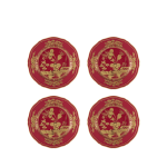 Тарелка десертная 21 см.,  набор 4 шт., ORIENTE ITALIANO RUBRUM, Ginori, 003RG00 FX4110LX0210G00132900