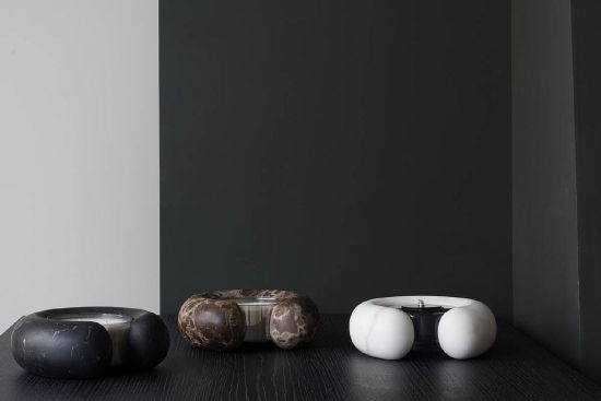 ANTILA подсвечник из мрамора D180 X H 60 mm ,oOumm ANTILA подсвечник из мрамора D180 X H 60 mm ,oOumm