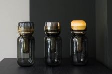 LIBRA подсвечник из мрамора D110 x H 255 mm ,oOumm