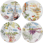 Набор десертных тарелок 4 шт. ассорти Д22 см., PROVENCE, GIEN, 1774B4AD50